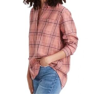 Madewell Plaid Popover Shirt
